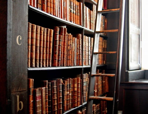 Trinity_College_Library-words_in_leather_and_wood